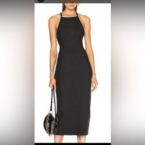 Rag & Bone Watts Racerback Ribbed Knit Midi Dress, Size SP, EUC
